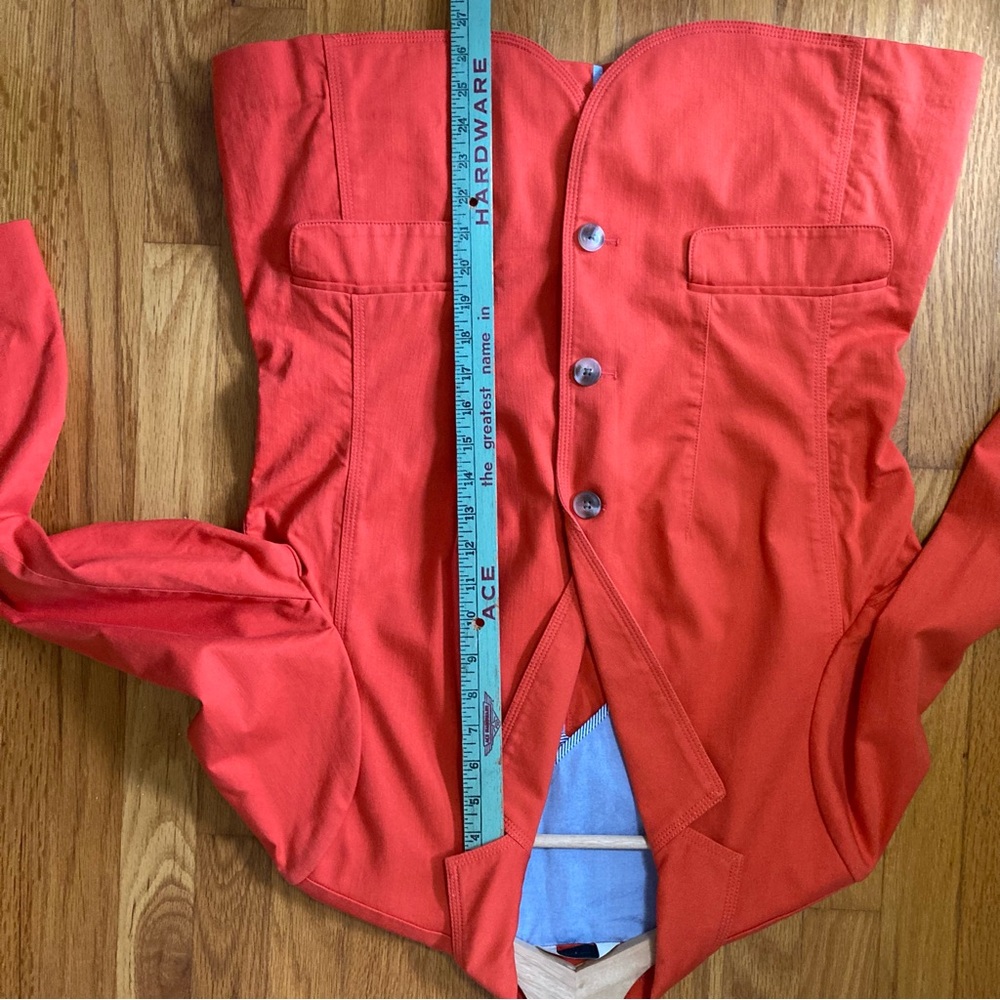 L.L. Bean Orange Blazer M - Picture 7 of 7